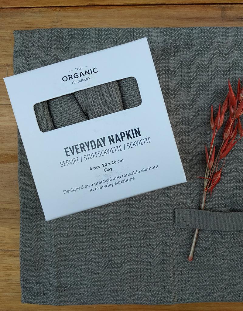 The Organic Company Everyday Napkin, Set of 4 - Clay