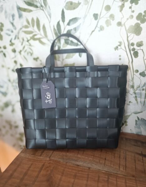 RECYCLED PLASTIC WOVEN BAG clutch purse handbag Made … - Gem
